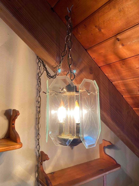 Glass Panel Hanging Accent Light 