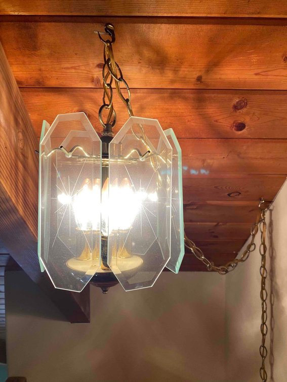 Glass Panel Hanging Accent Light 