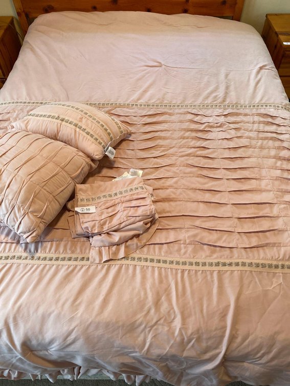 Queen Size ModernThreads Antonella Dust Mauve Colored Bedding