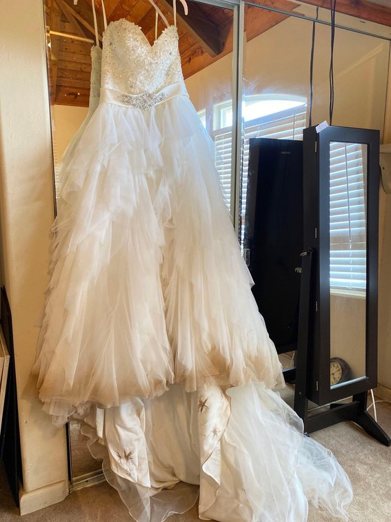 Rococo Bridal Strapless Gown Size 4