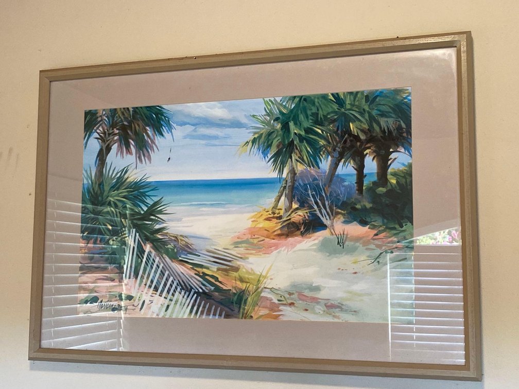 Framed Marianne Dunn Beach Print