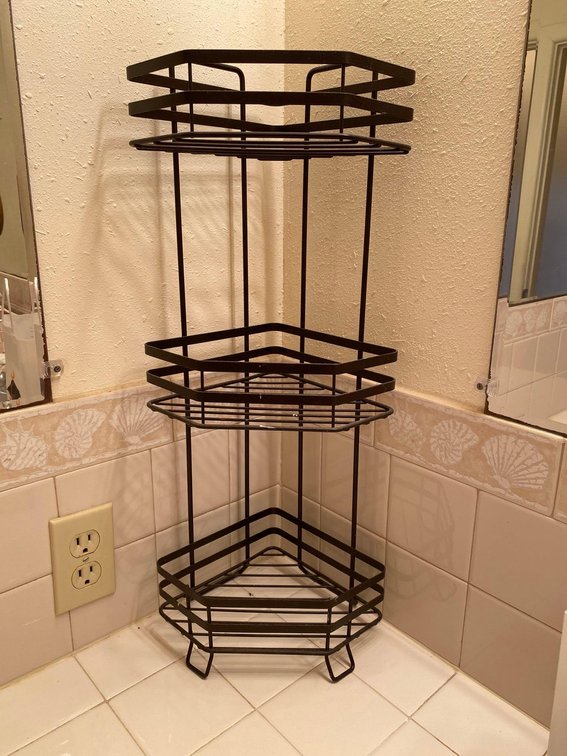 24" Metal Three Tier Organizing Shelf
