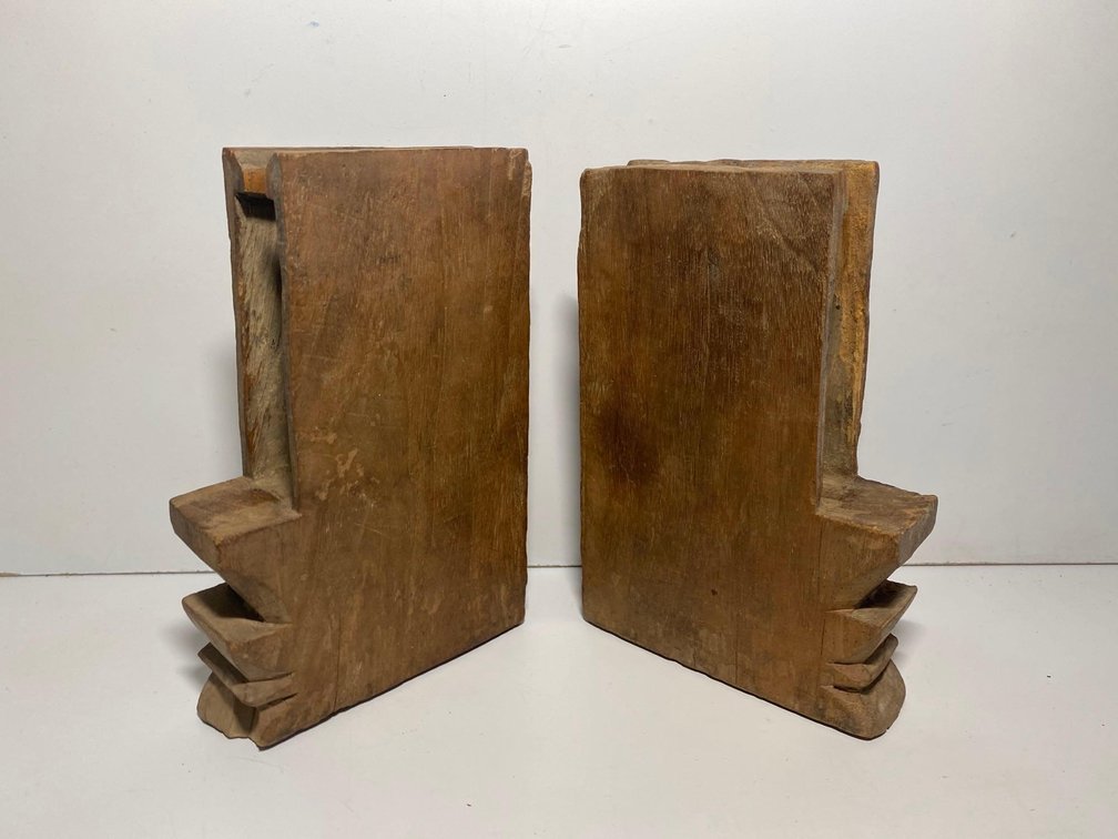 Set of Wooden Bookends 