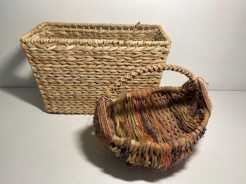 Two Decorative Woven Baskets 