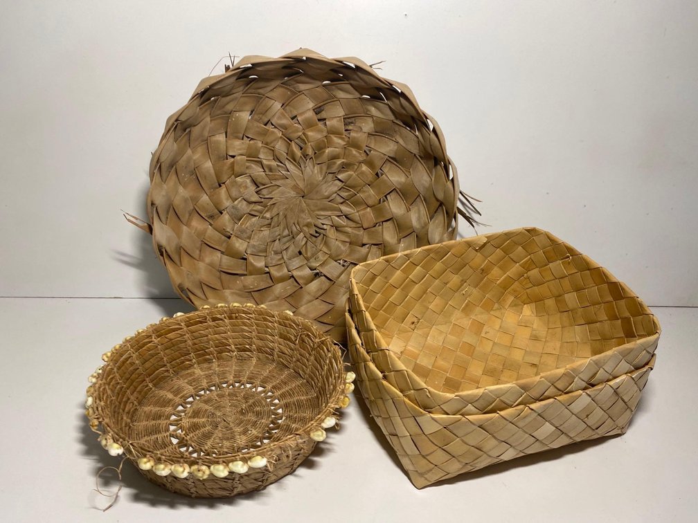 Mixed Lot of Woven Style Boxes and Bowls