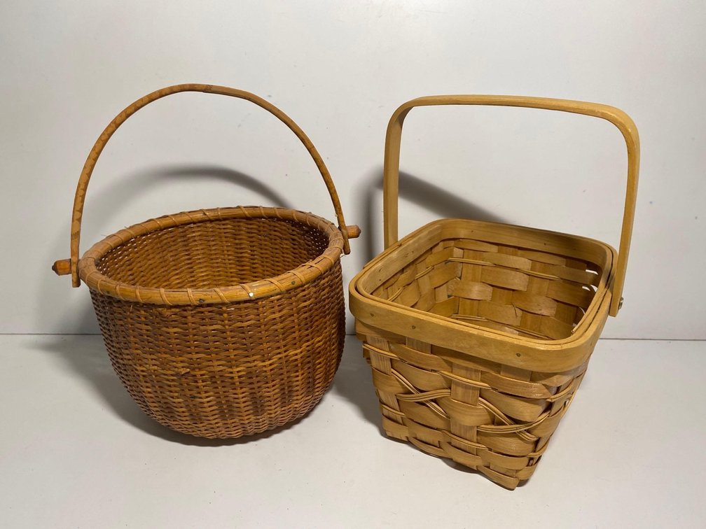 Two Handled Basket Decor 
