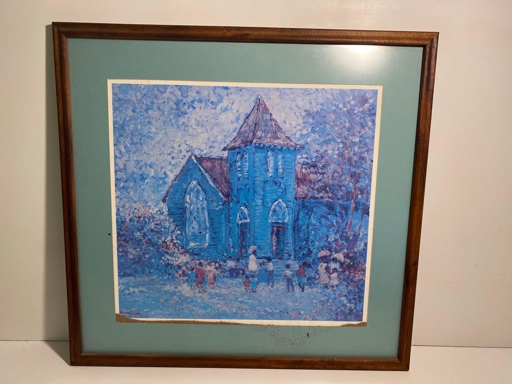 Koa Frame Signed Dame Clark "A Thing Of Beauty" Print 