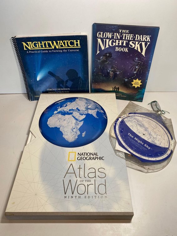 Night Watch, Night Sky, National Geographic Atlas of the World and The Night Sky Guide 