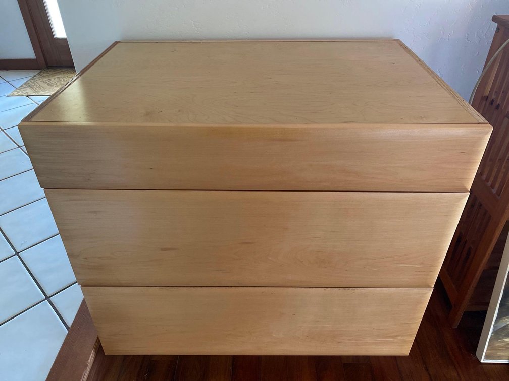 Clear Pine Chest of Drawers Made With Belmont Brand Drawers