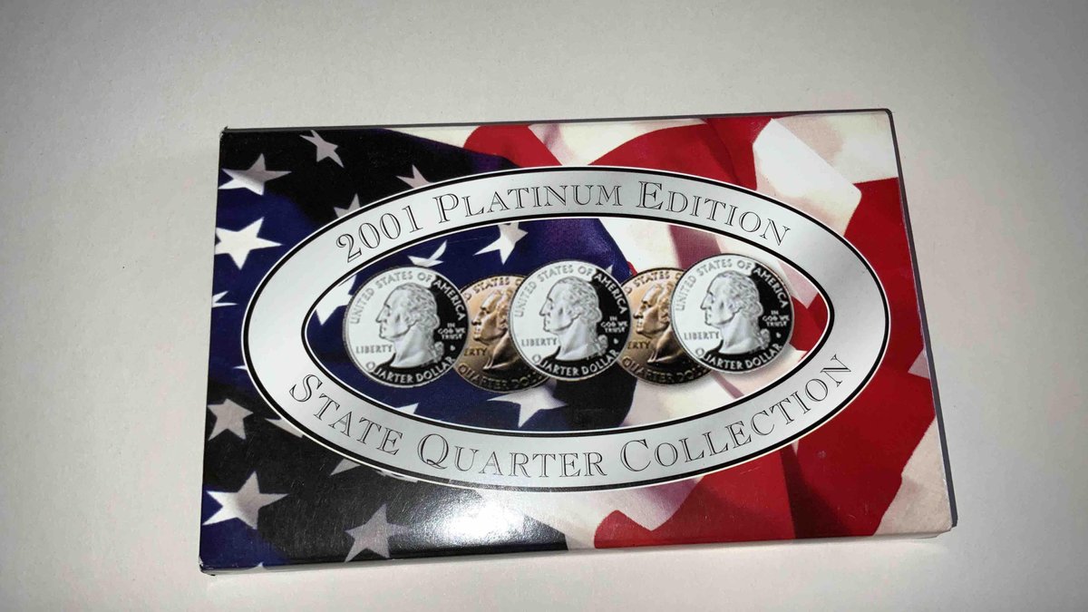 2001 Platinum State Quarter set