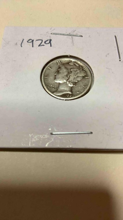 1929 Mercury Dime 