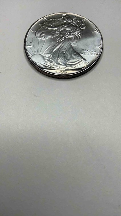 1995 1 ounce  Silver American Eagle 