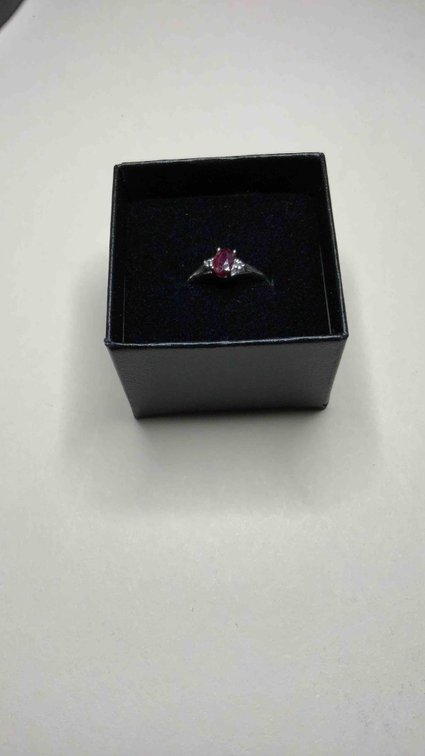 Beautiful Ruby Silver Ring 0.40 ct/1