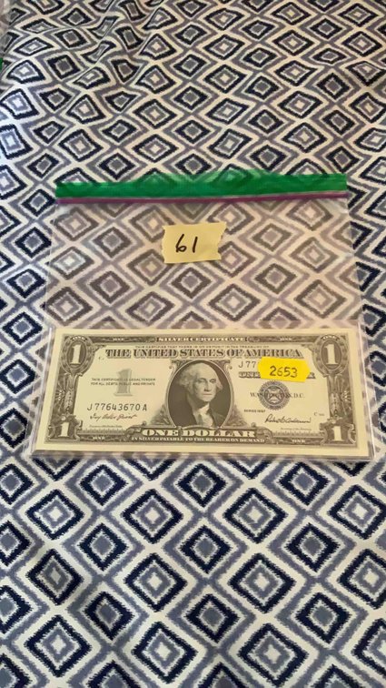 BU 1957 Blue Note Silver Certificate 
