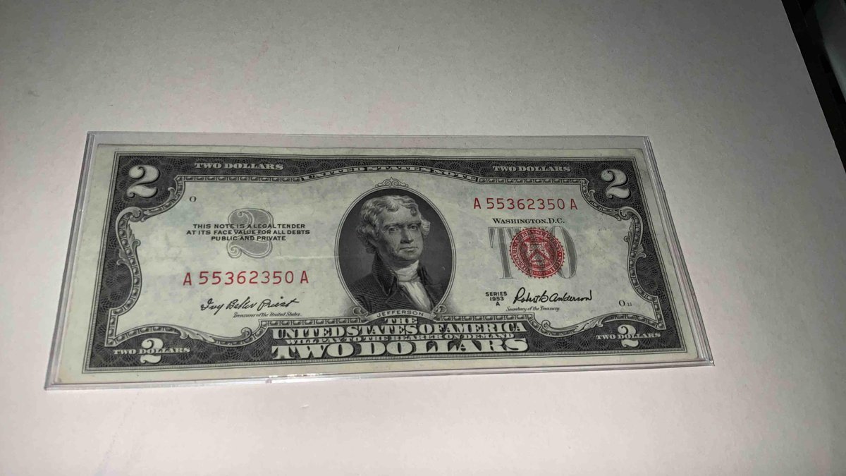 Excellent Condition 2 Dollar Red Note 1953 A