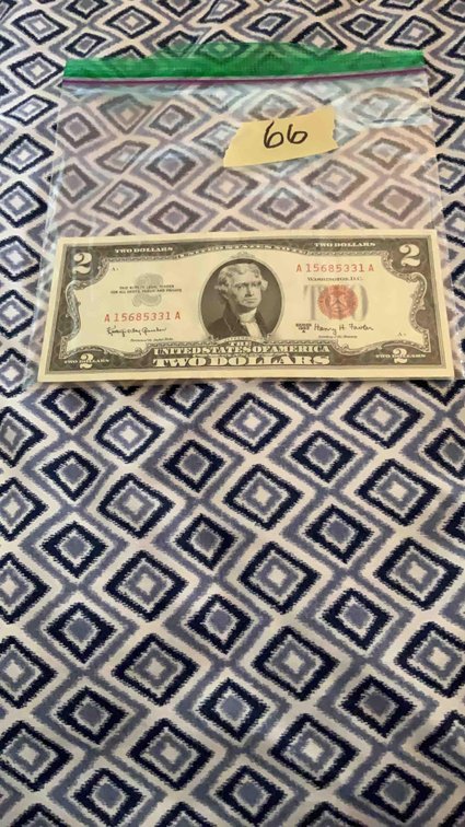 1963 2 Dollar Red Note 