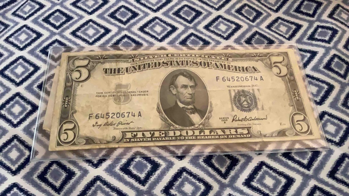 1963.    5 Dollar Red Note 