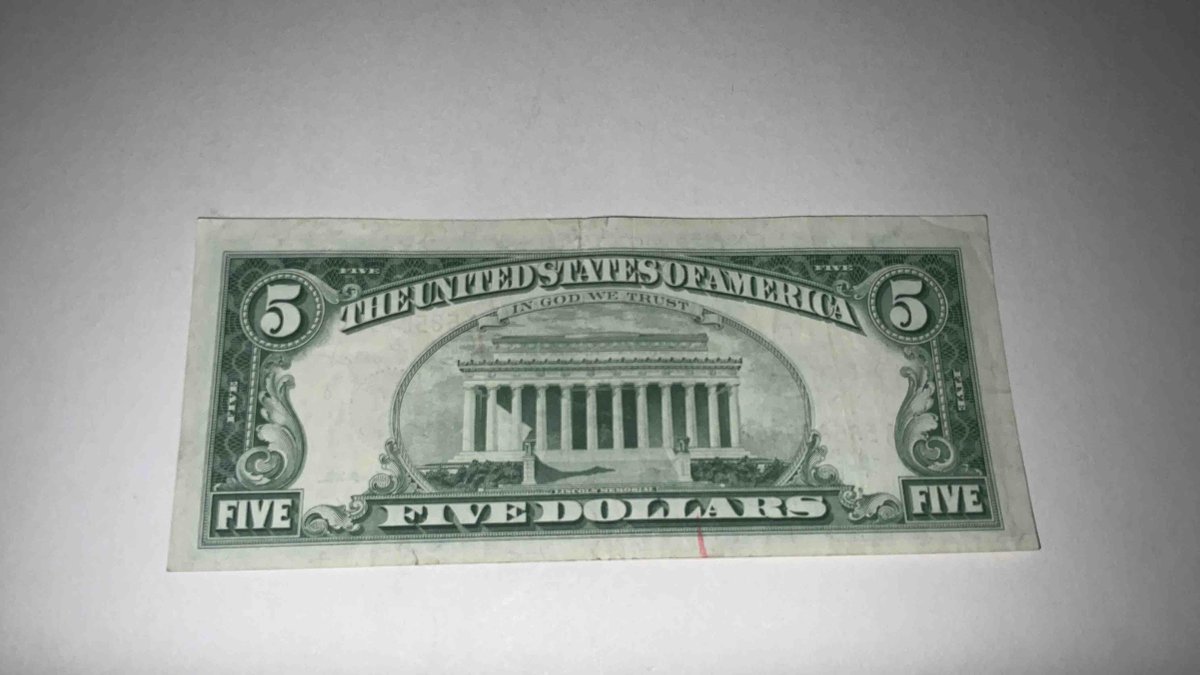 Good Condition $5 Red Note 1963