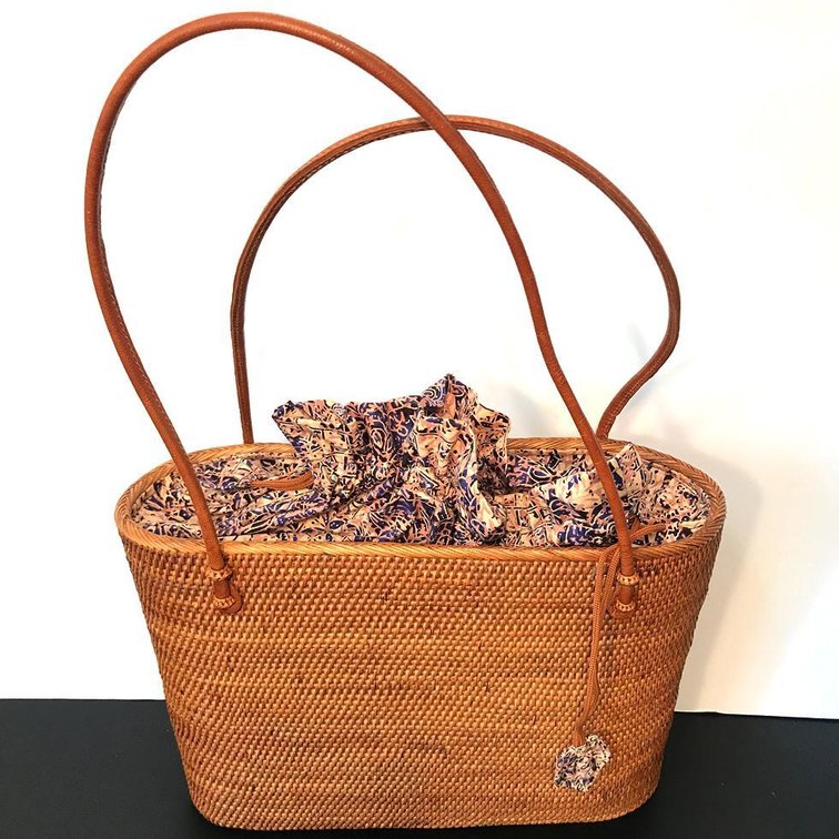Woven Bamboo Purse