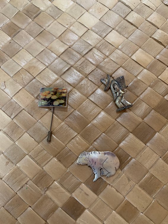 Three fashion pins
