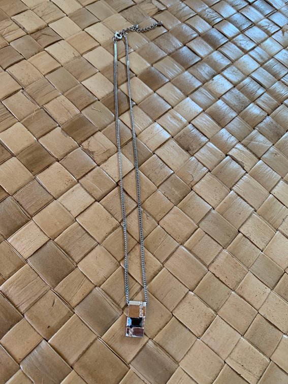 Black and silver necklace 