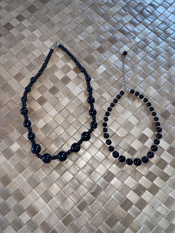 Two black necklaces