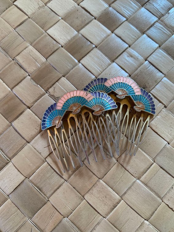 Fan-design hair combs