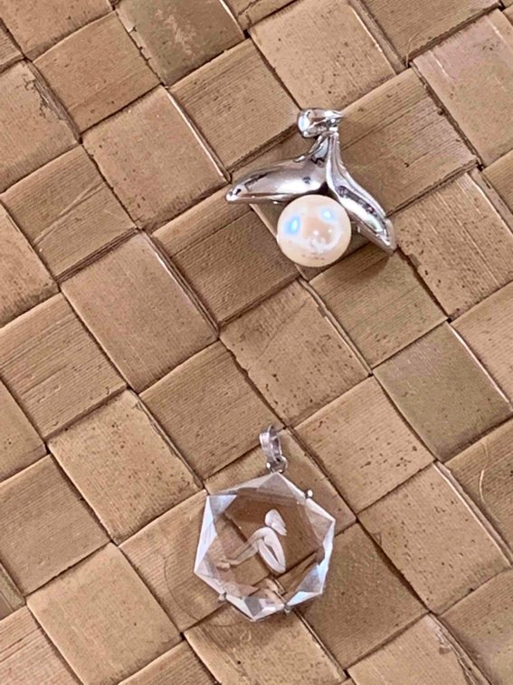Two small delicate pendants