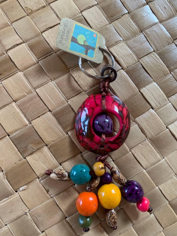 Colorful Columbian key ring