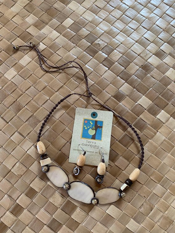 Tagua nut necklace