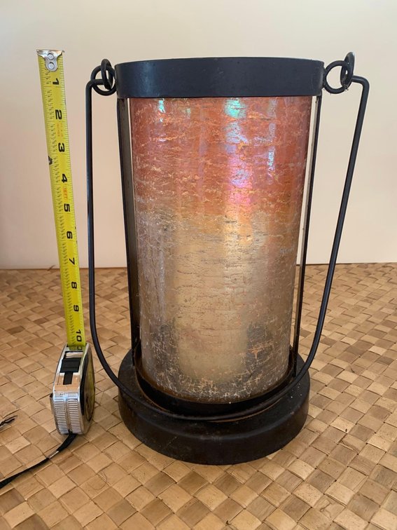Large hurricane lamp