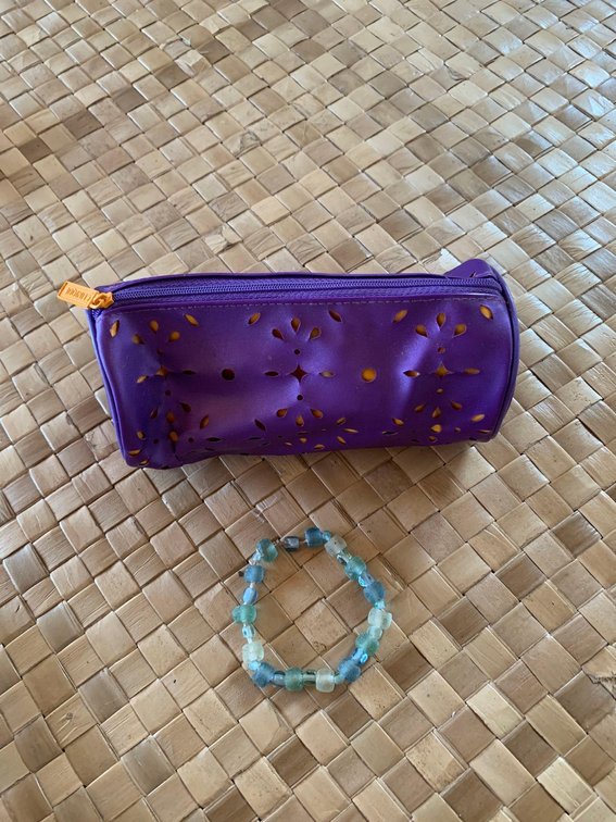 Bracelet and make-up pouch