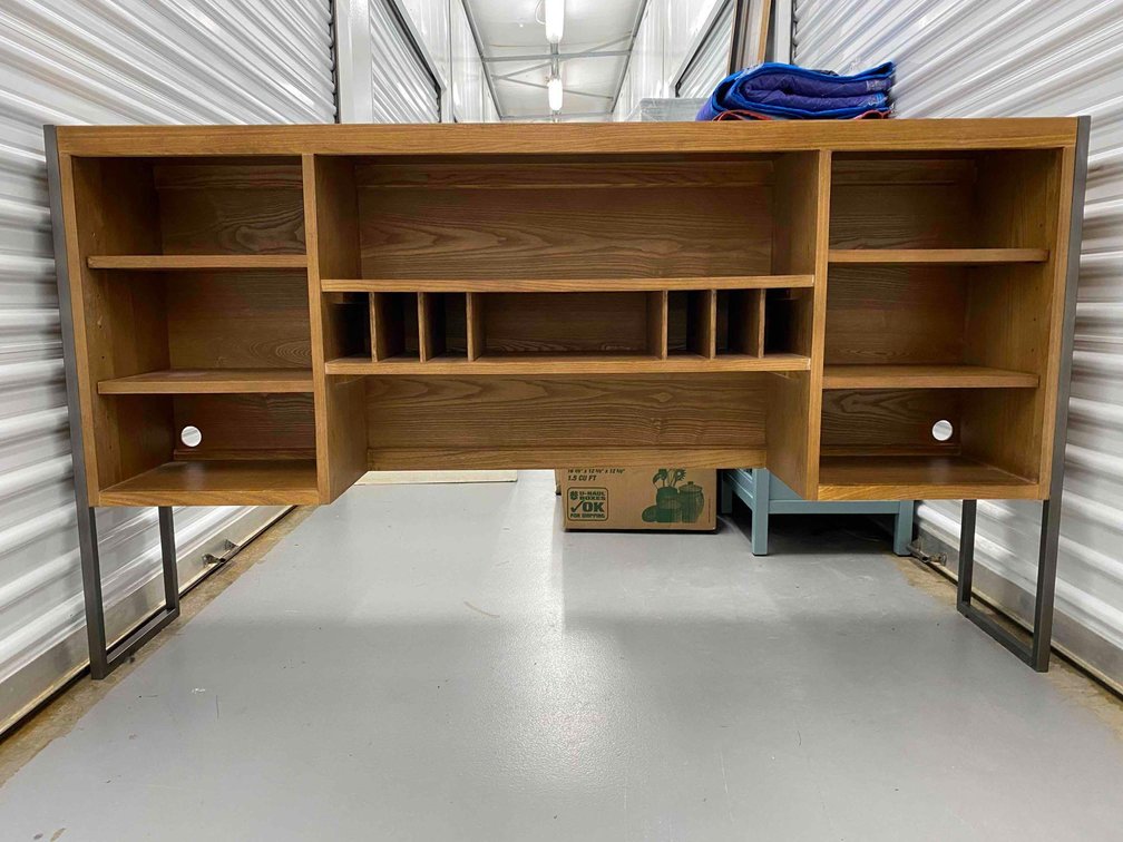 64" Long Wood Desk Topper/Hutch