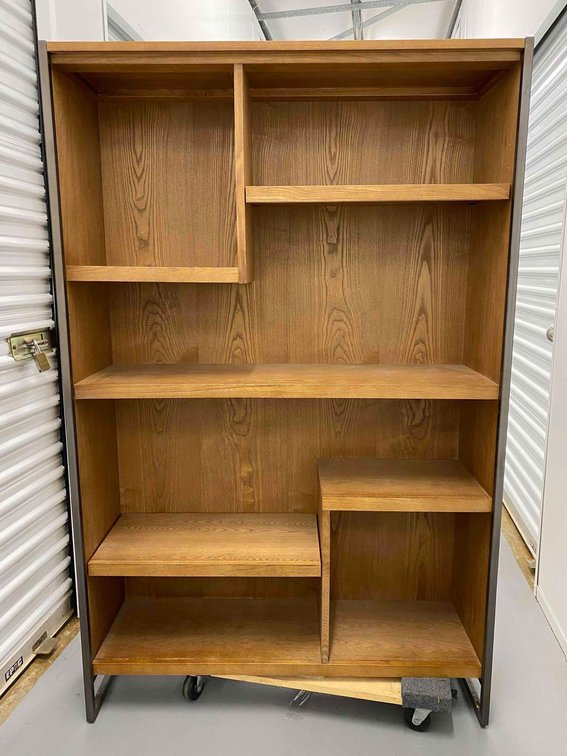 66" Tall Asymmetrical Bookcase 