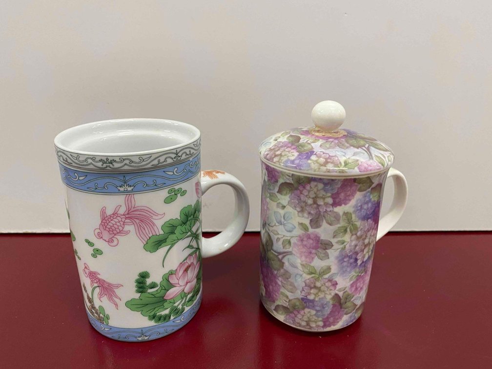 English Fine Bone China and Asian China Tea Cups 