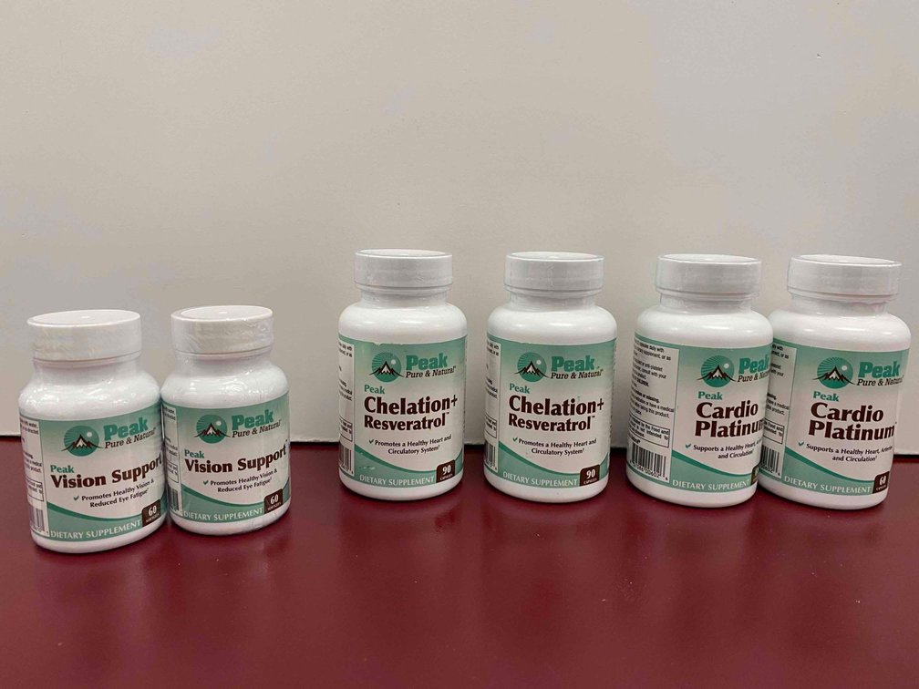 Peak Vision Support and Chelation+ Resveratrol Supplement 