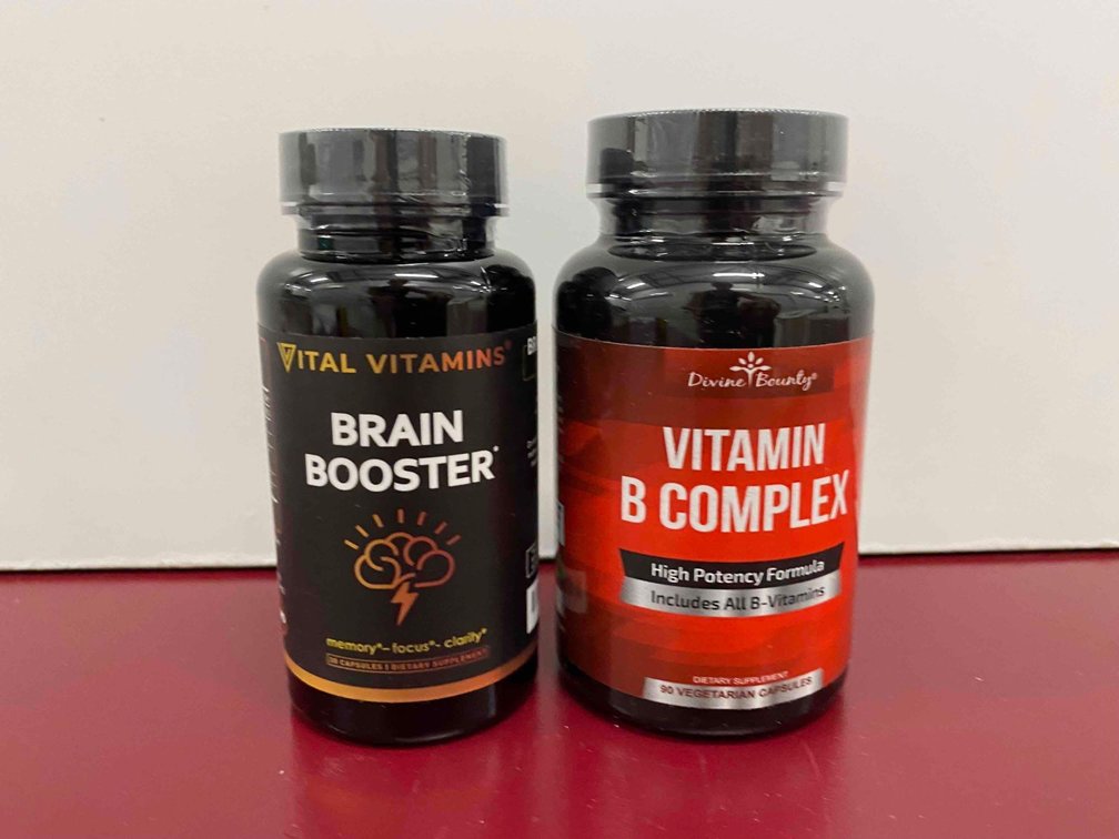 Brain Booster and Vitamin B Complex Vitamins 