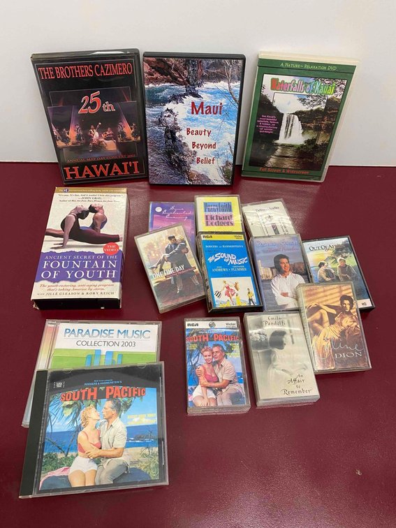 Mixed Lot of DVD's, Cassettes, VHS and CD's 