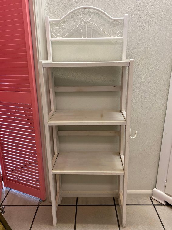 55" Tall White Shelf 