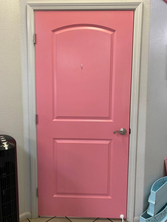 80" X 36" Pink Door 