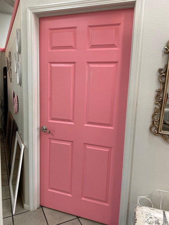80" X 36" Pink Door 