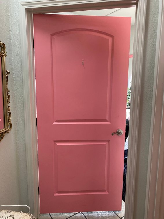 80" X 36" Pink Door 