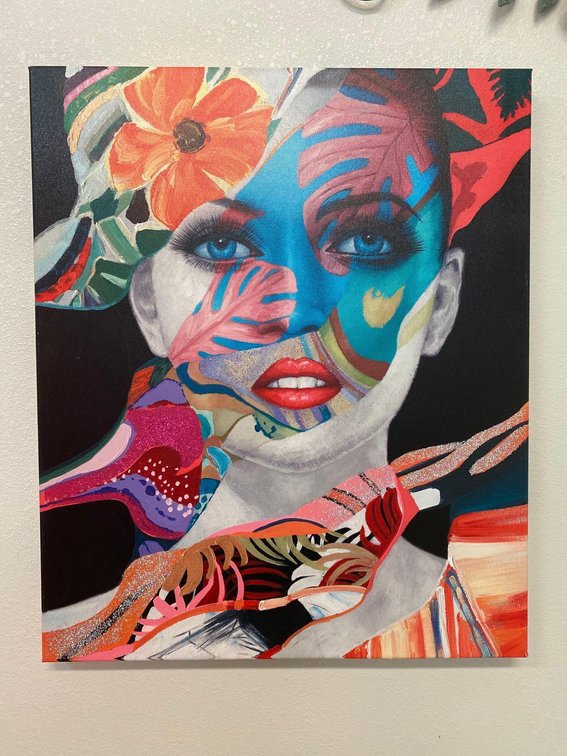 20" X 24" Tropical Woman Print 