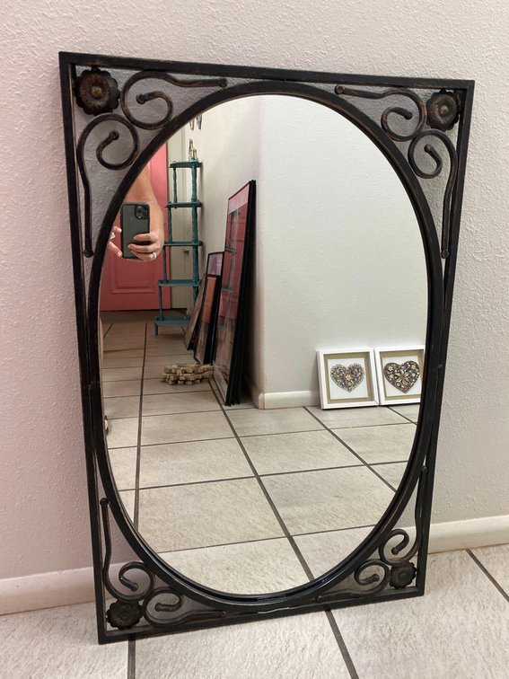 32" X 21" Metal Frame Wall Mirror 