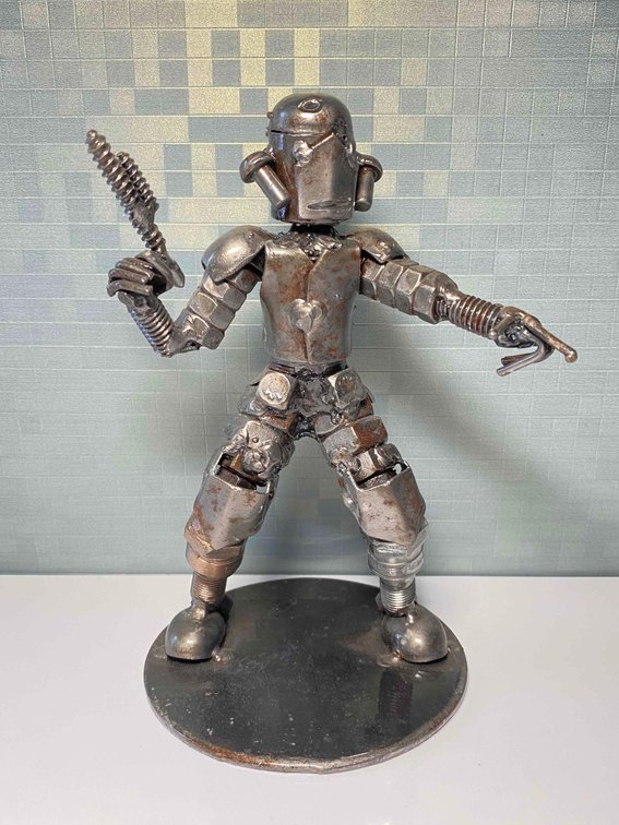 6" Tall Star Wars "Storm Trooper" Metal Sculpture 