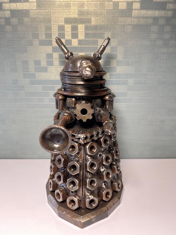 6" Tall Dr. Who "Dalex" Metal Sculpture 