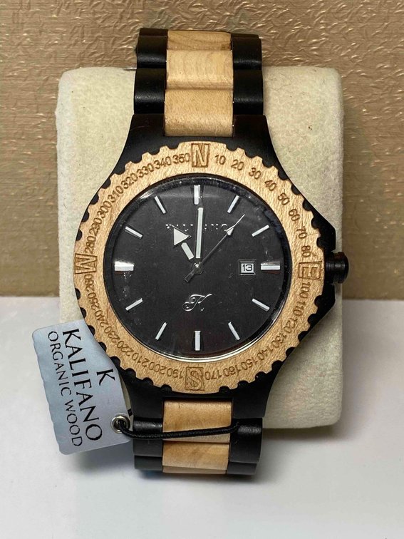 Kalefano Organic Wood Watch