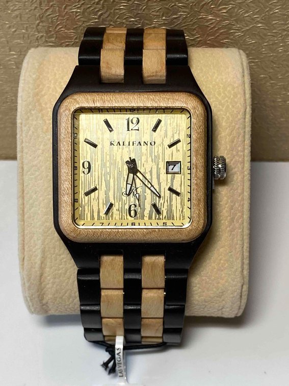 Kalefano Organic Light Wood Watch