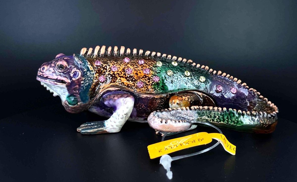 Kelifano Decorative Jeweled Iguana 