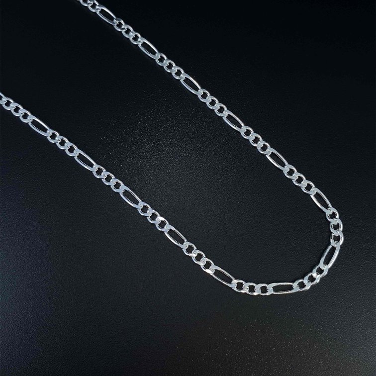 Sterling Silver 925 18" Figaro Chain 